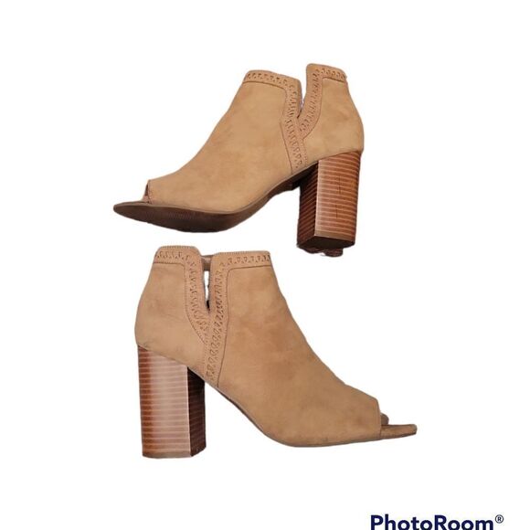Parker and Sky Tan Taupe Suede Ankle Boots Booties 8.5 - Picture 5 of 12